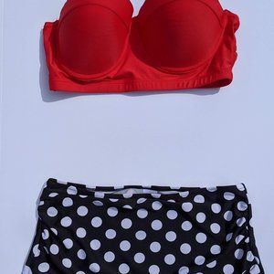 Retro Two Piece Bathing Suit